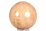 Polished Peach Moonstone Sphere - Madagascar #245988-1
